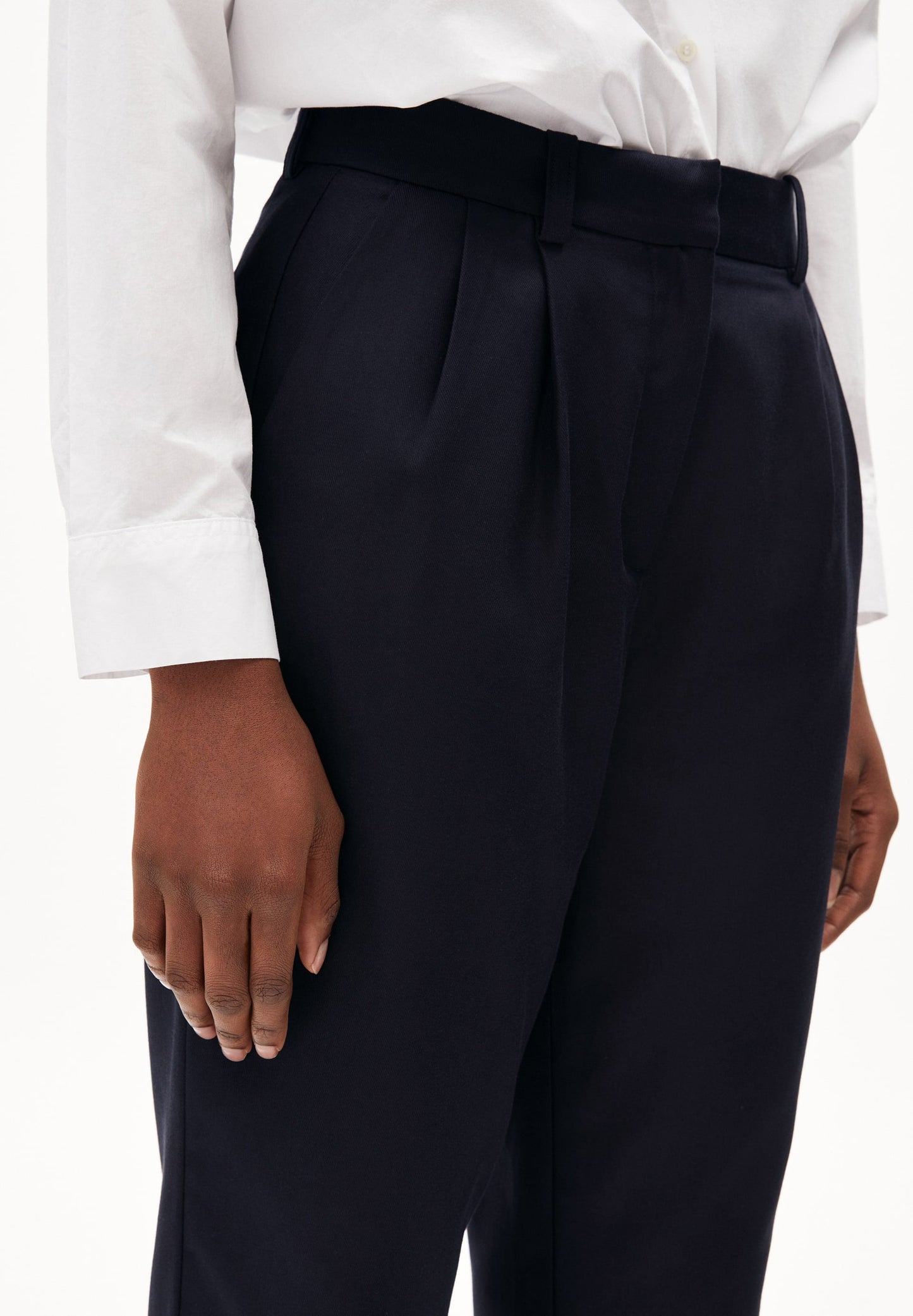 Pantalon ample en tencel et coton bio | Marine "atetaa night sky"