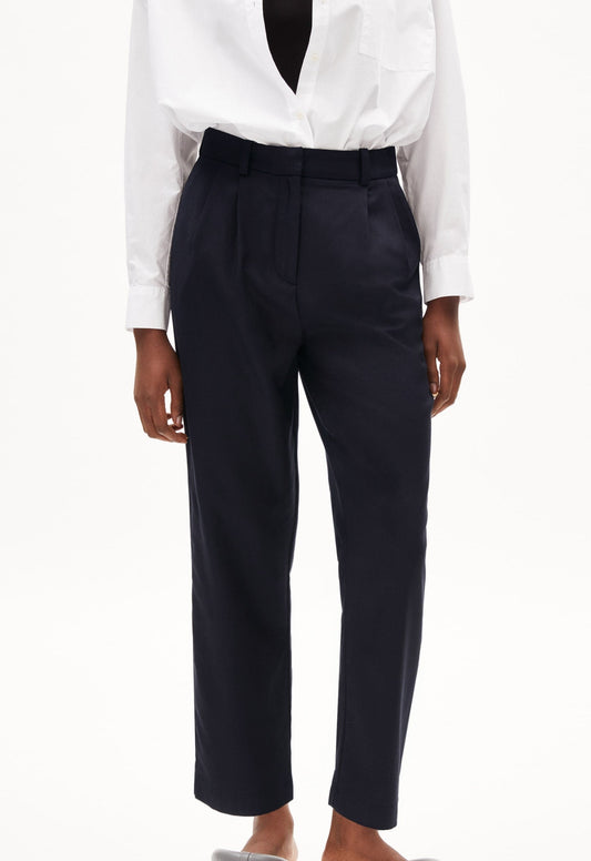 Pantalon ample en tencel et coton bio | Marine "atetaa night sky"