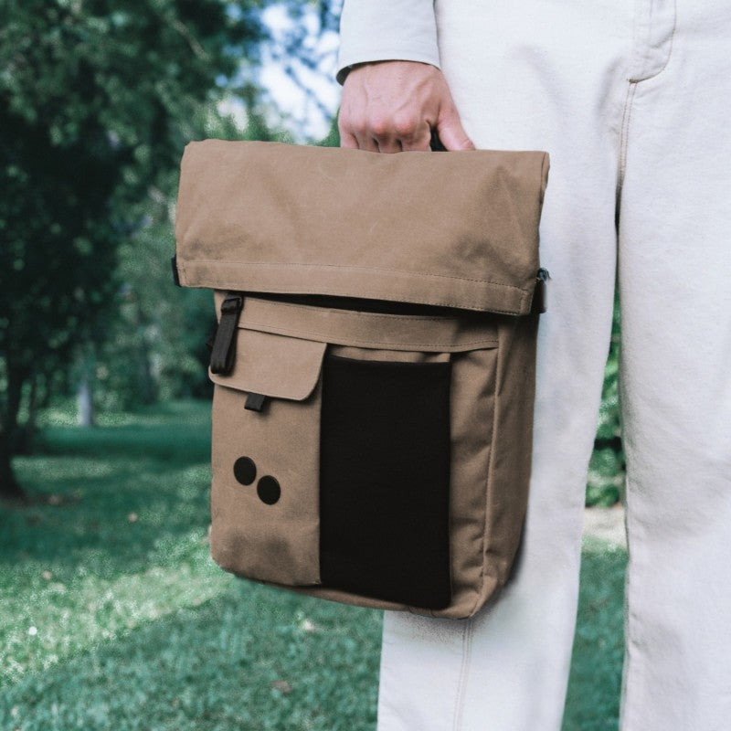 Sac à dos waxé marron recyclé - Carrik