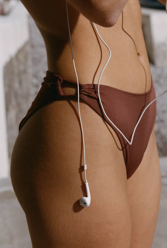 Culotte en matières recyclées | marron "Rebecca" | Brown