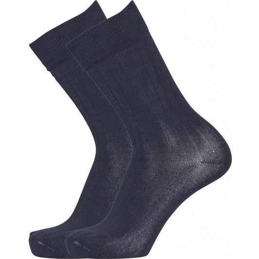 Pack 2 paires de chaussettes bleu nuit en coton bio - timber