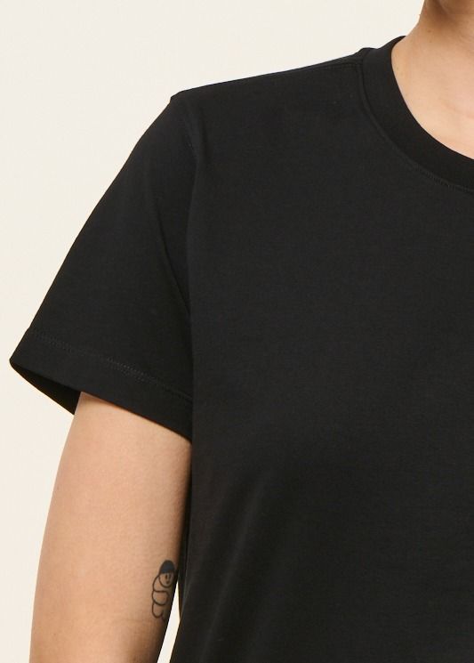 T-shirt en coton bio | noir | Noir