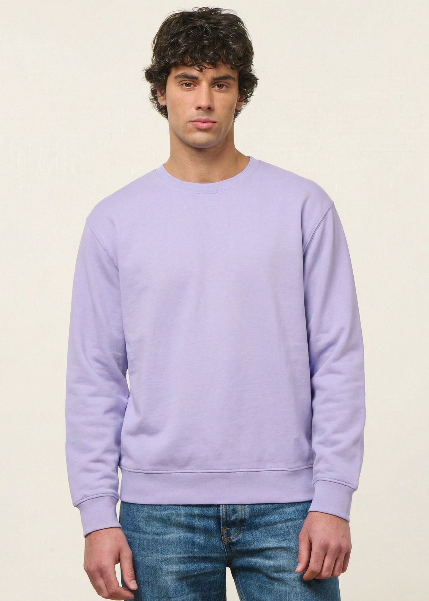 Sweat oversize en coton bio | lilas | Lilas