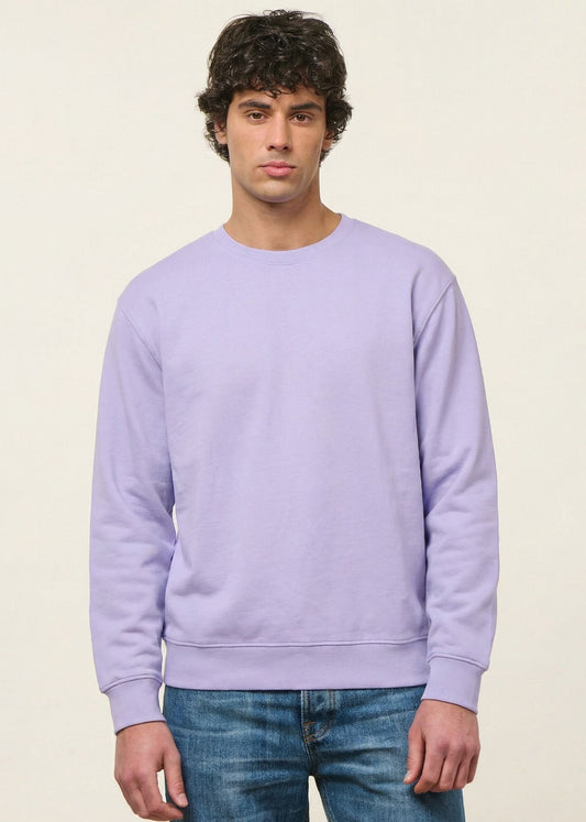 Sweat oversize en coton bio | lilas | Lilas
