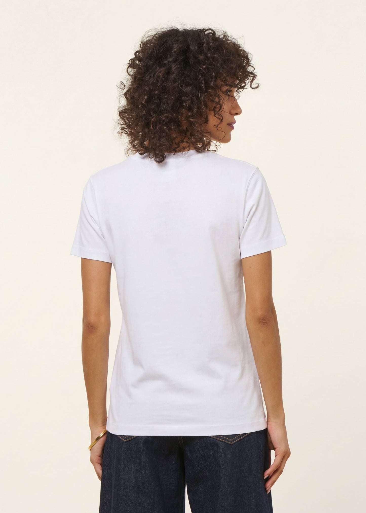 T-shirt en coton bio | blanc | Blanc