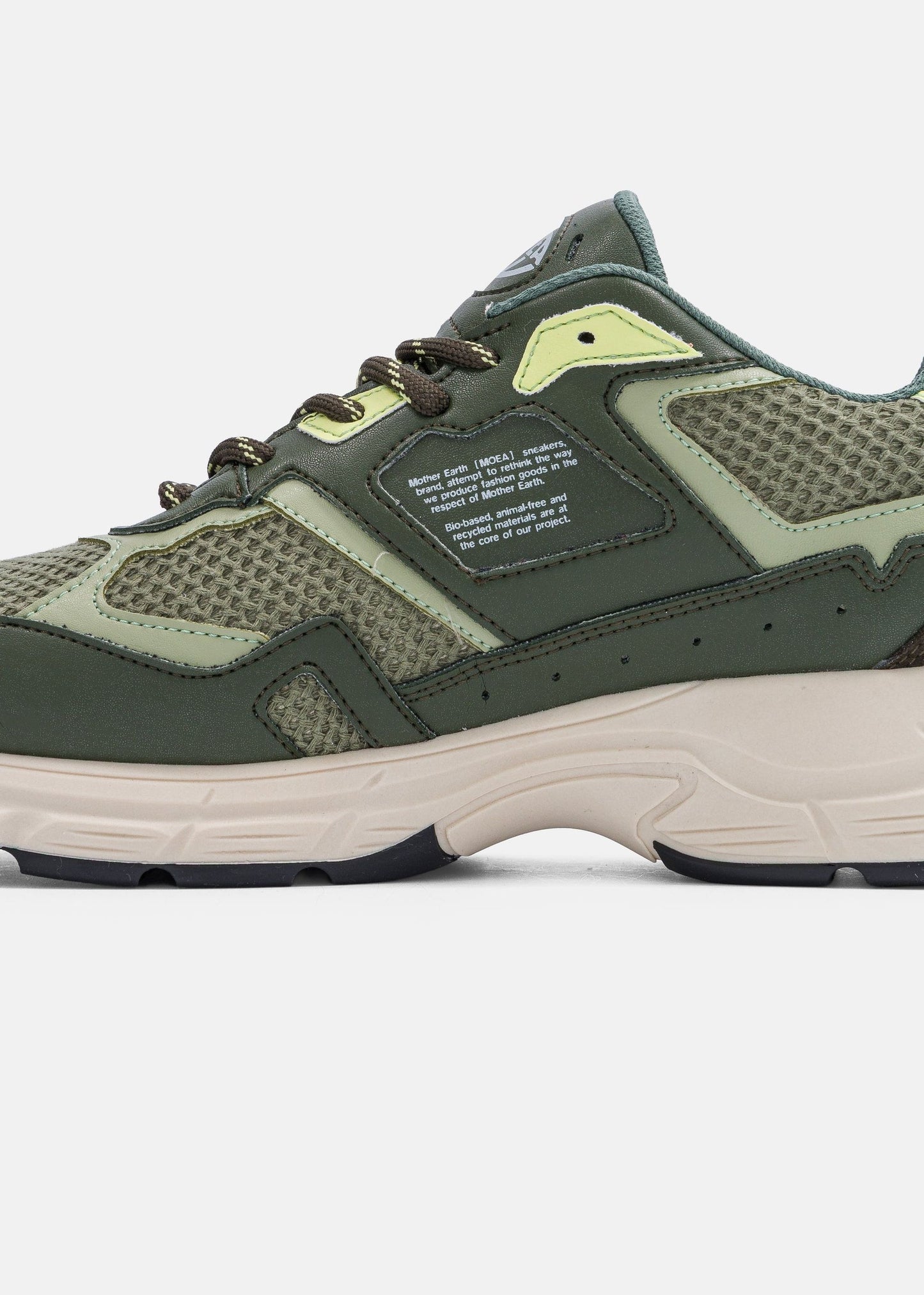 Baskets vegan | beige "rush - green acid" | Green acid