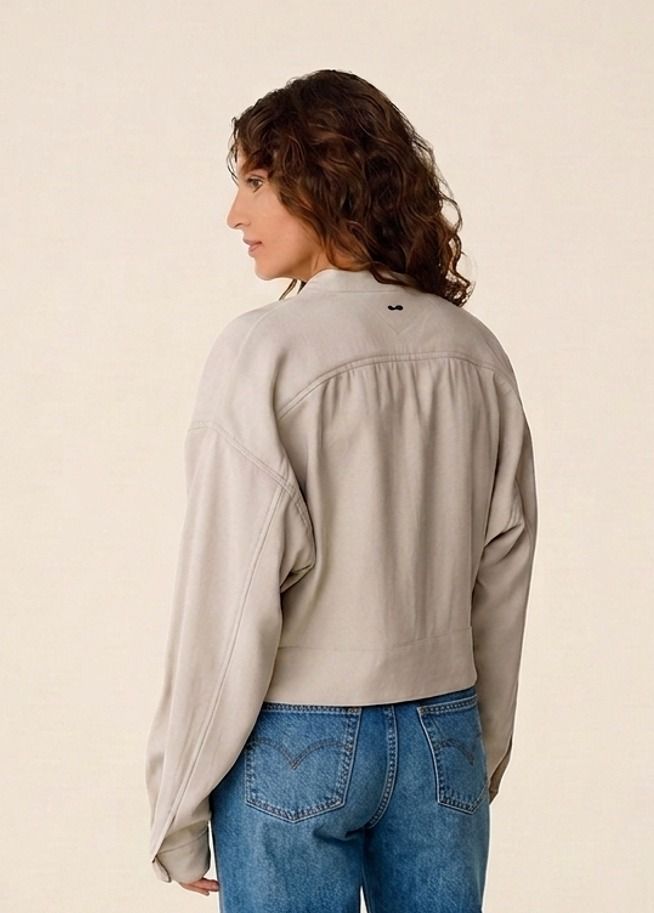Veste en ecovero | beige "elene" | Beige
