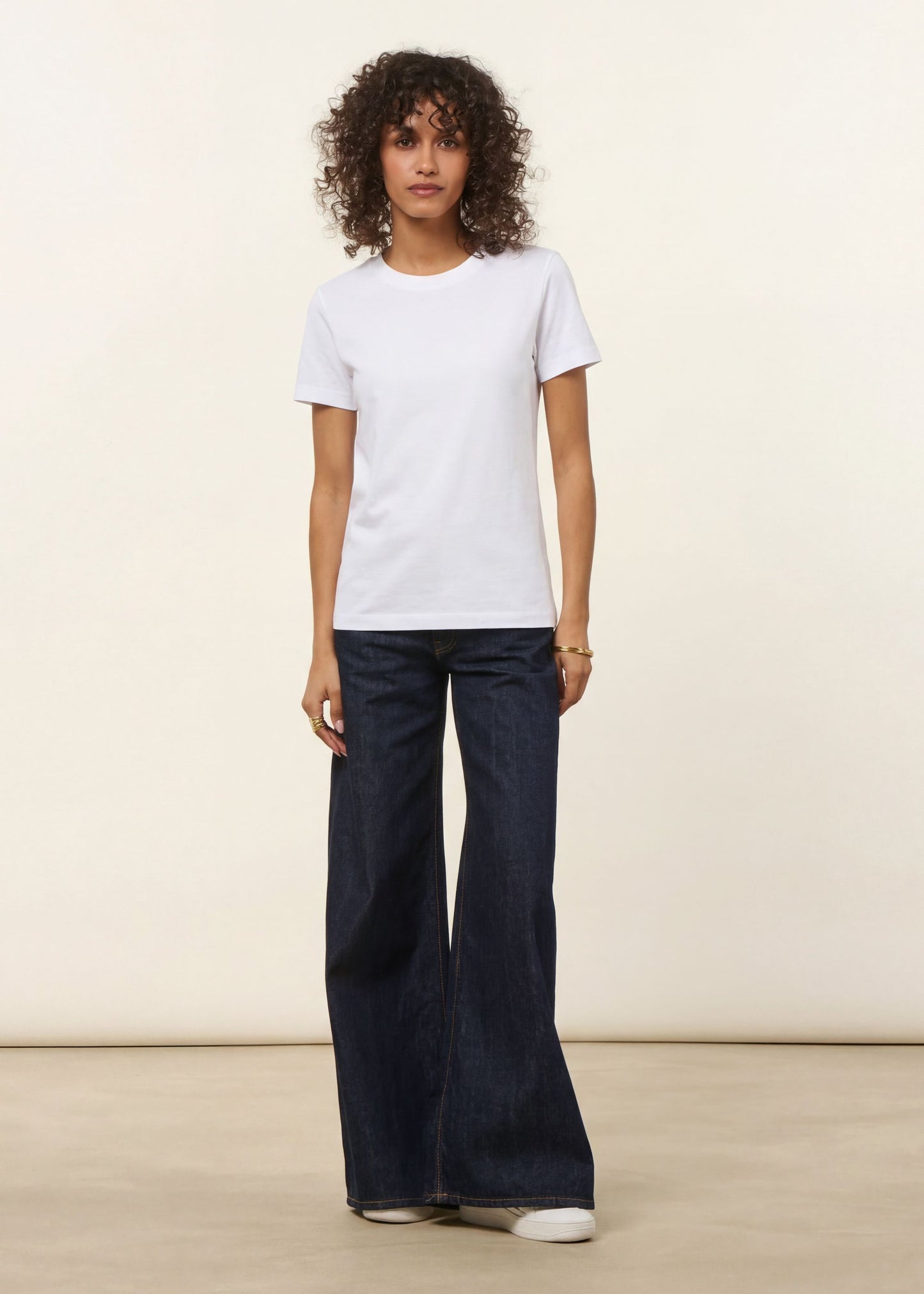 T-shirt en coton bio | blanc | Blanc