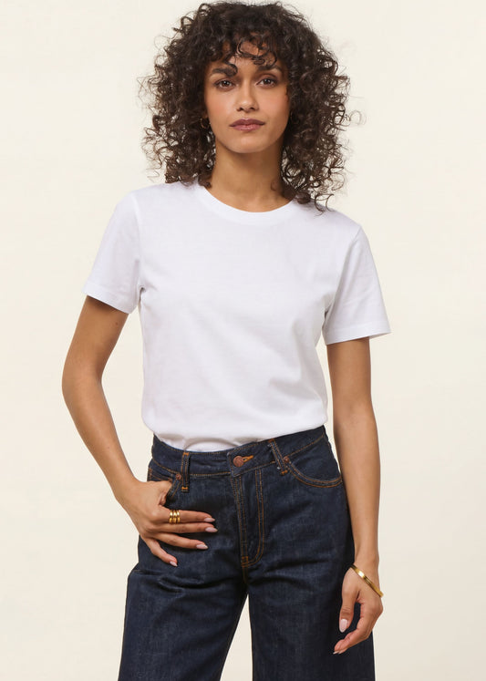 T-shirt en coton bio | blanc | Blanc