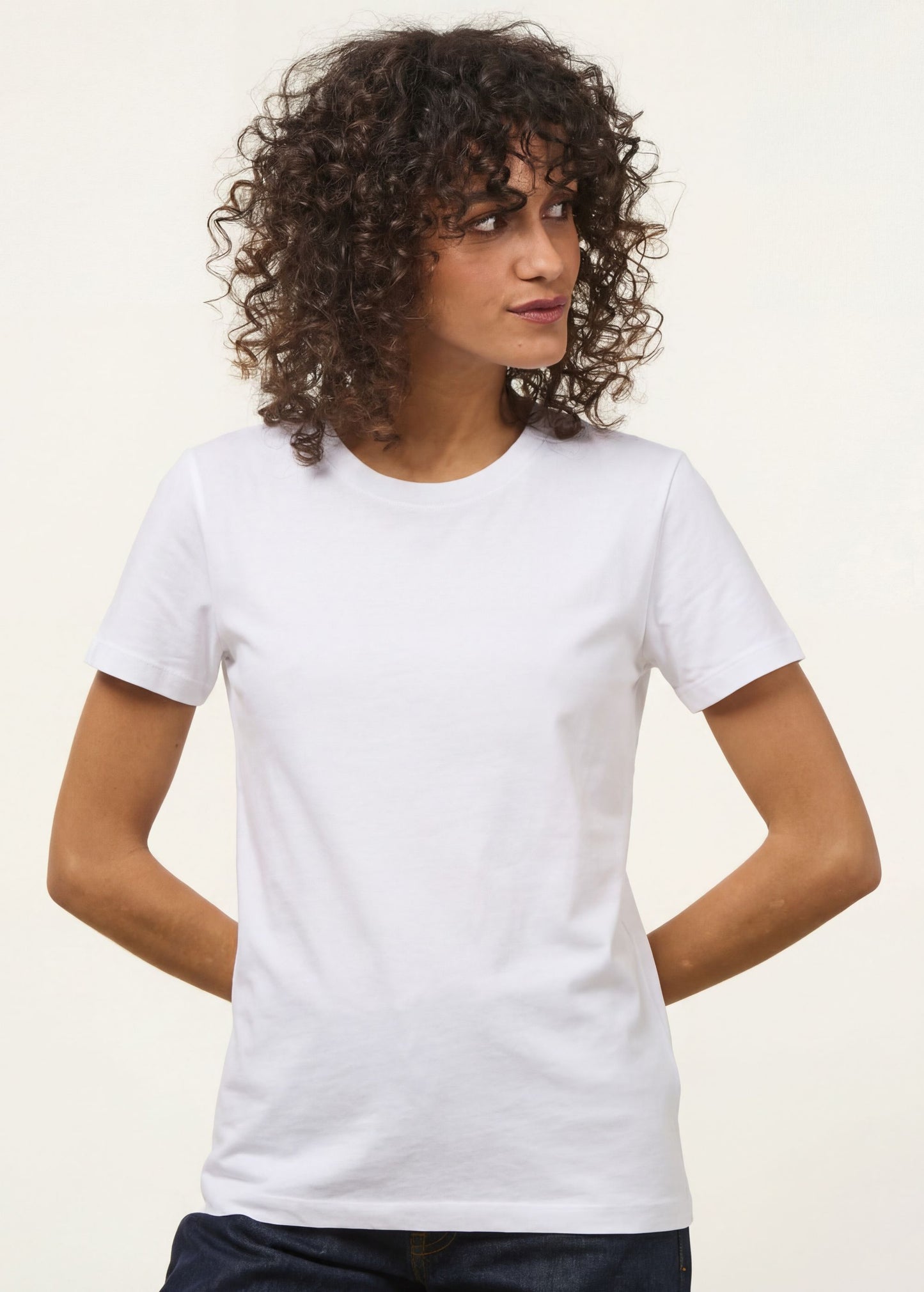 T-shirt en coton bio | blanc | Blanc