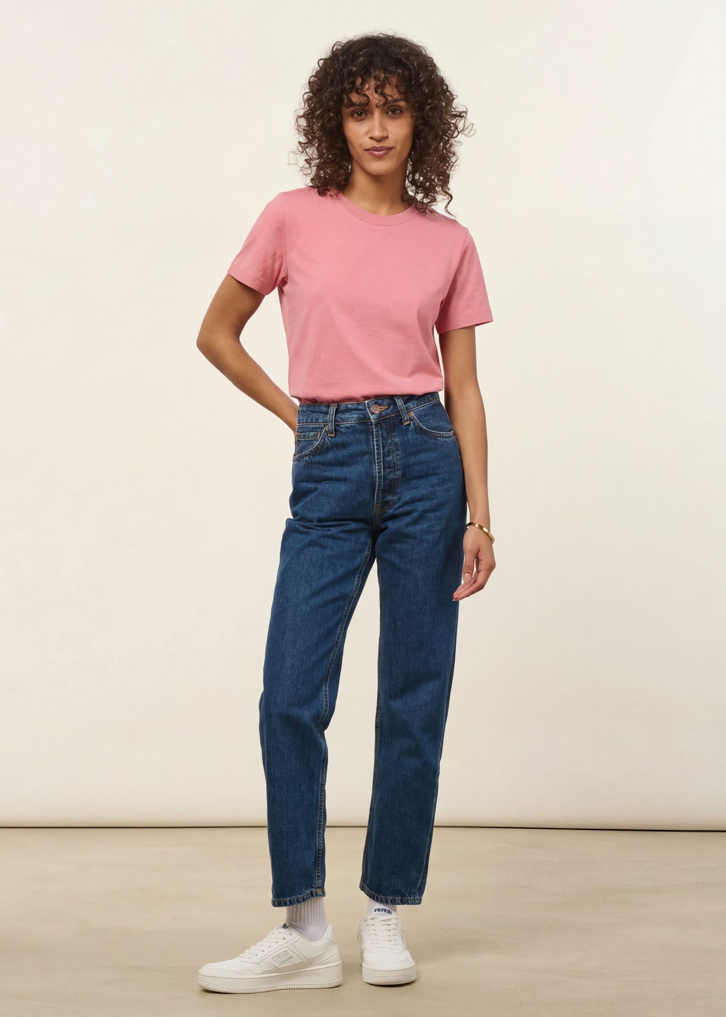 T-shirt en coton bio | vieux rose | Vieux rose