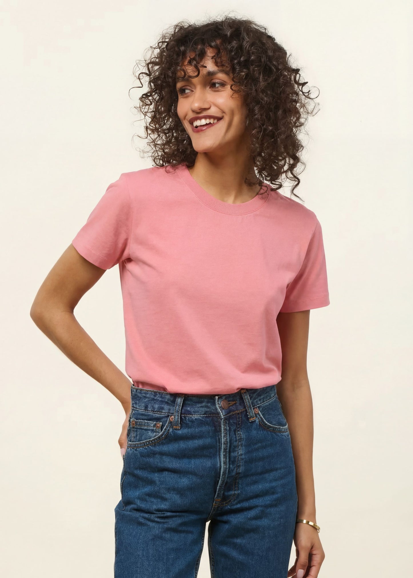 T-shirt en coton bio | vieux rose | Vieux rose
