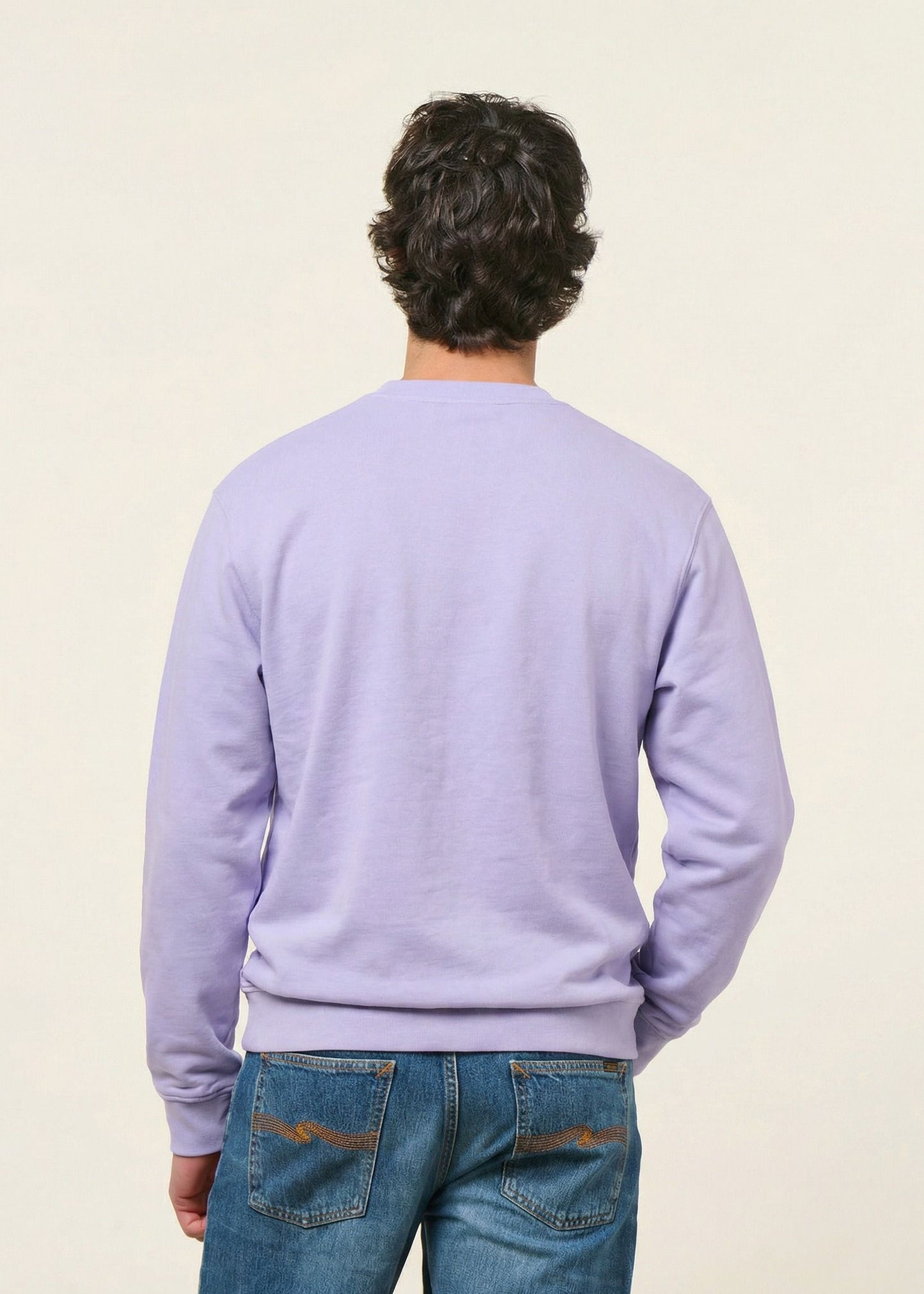 Sweat oversize en coton bio | lilas | Lilas
