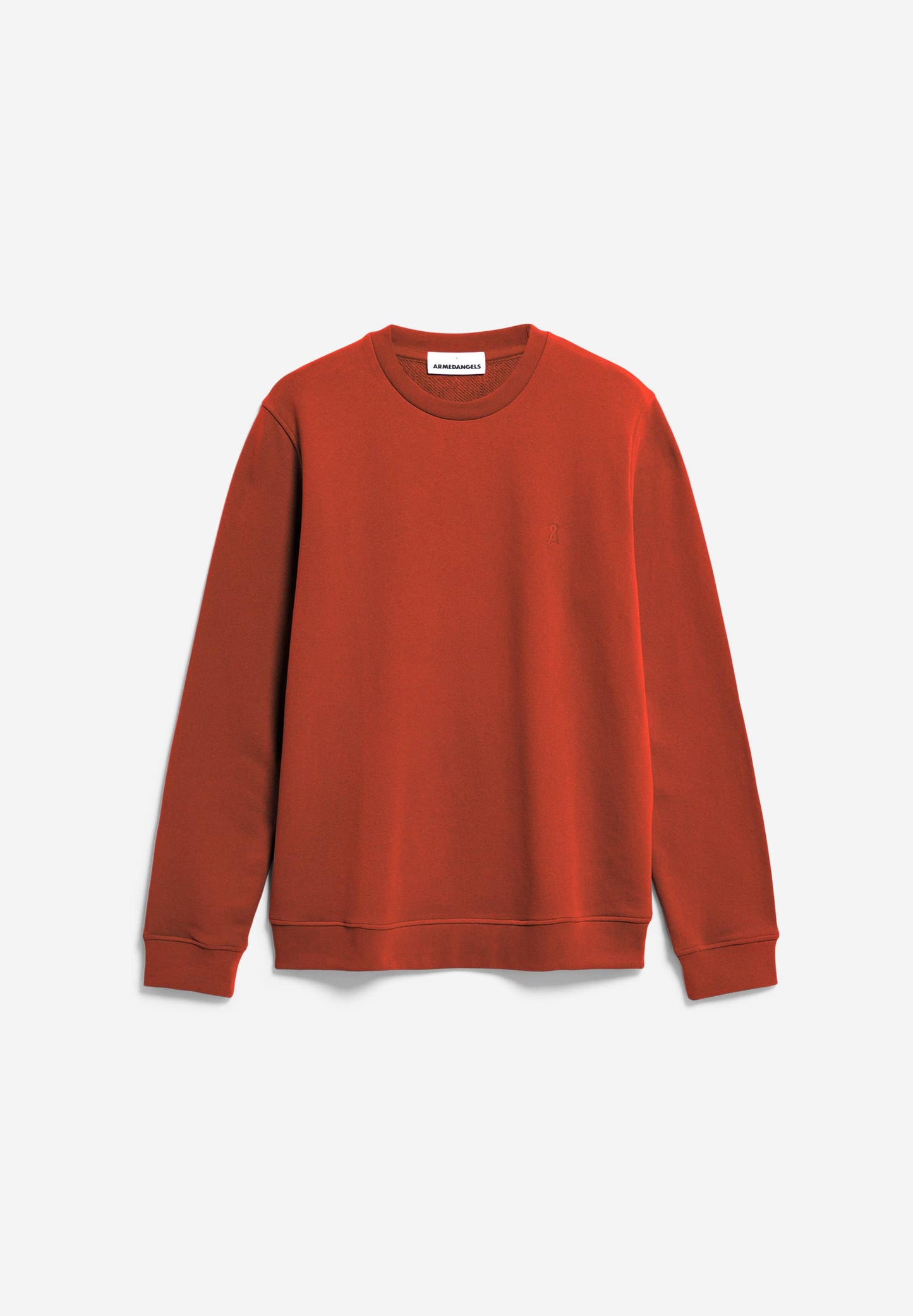 Sweat en coton bio et recyclé | orange "baaro comfort dark amber"