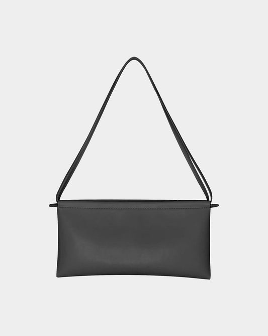 Sac baguette noir en recyclé - black