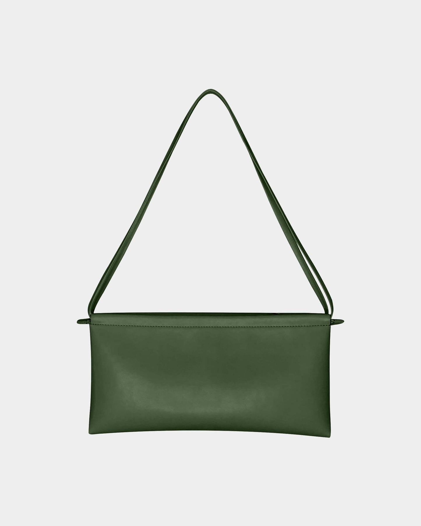 Sac baguette vert en recyclé - forest