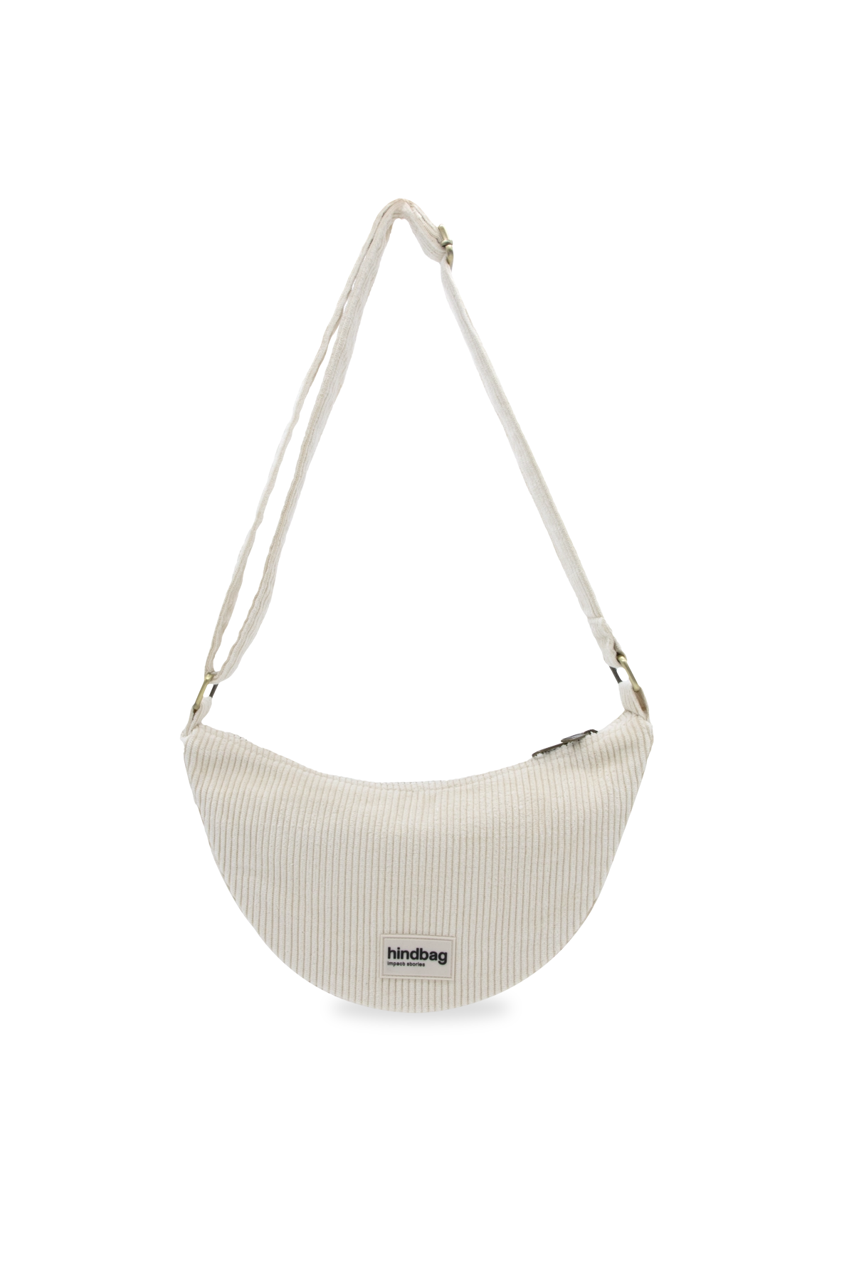 Sac bandoulière en coton bio  | écru "andrea velours"