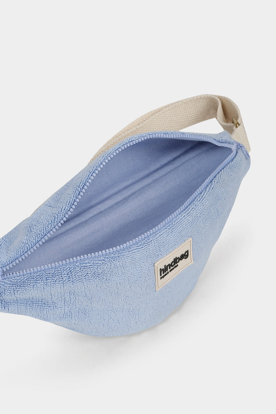 Banane en coton bio | bleu "olivia - éponge bleu nuage"