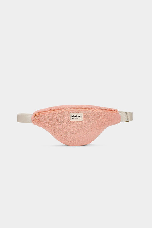 Banane en coton bio | rose "olivia - éponge rose corail"