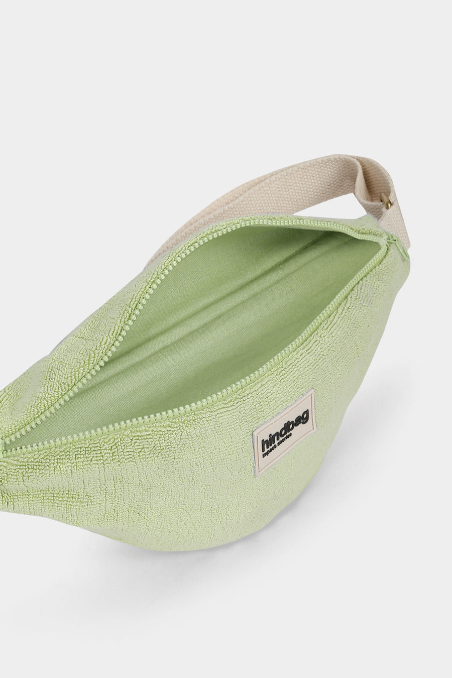 Banane en coton bio | vert "olivia - éponge vert amande"