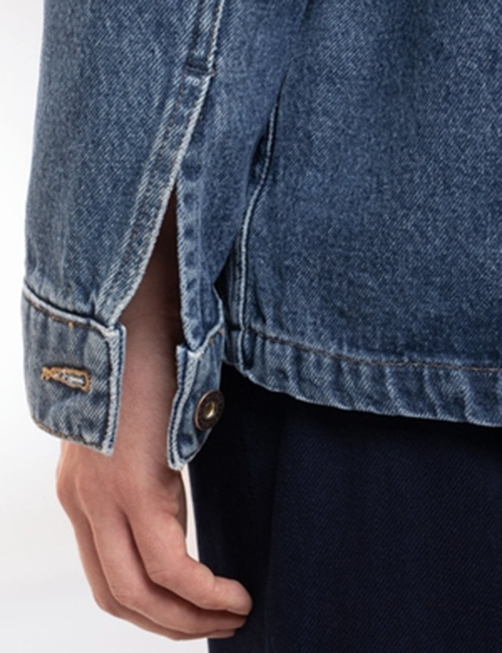 Veste en jean en coton bio et recyclé | bleu "barney 90s blue denim"