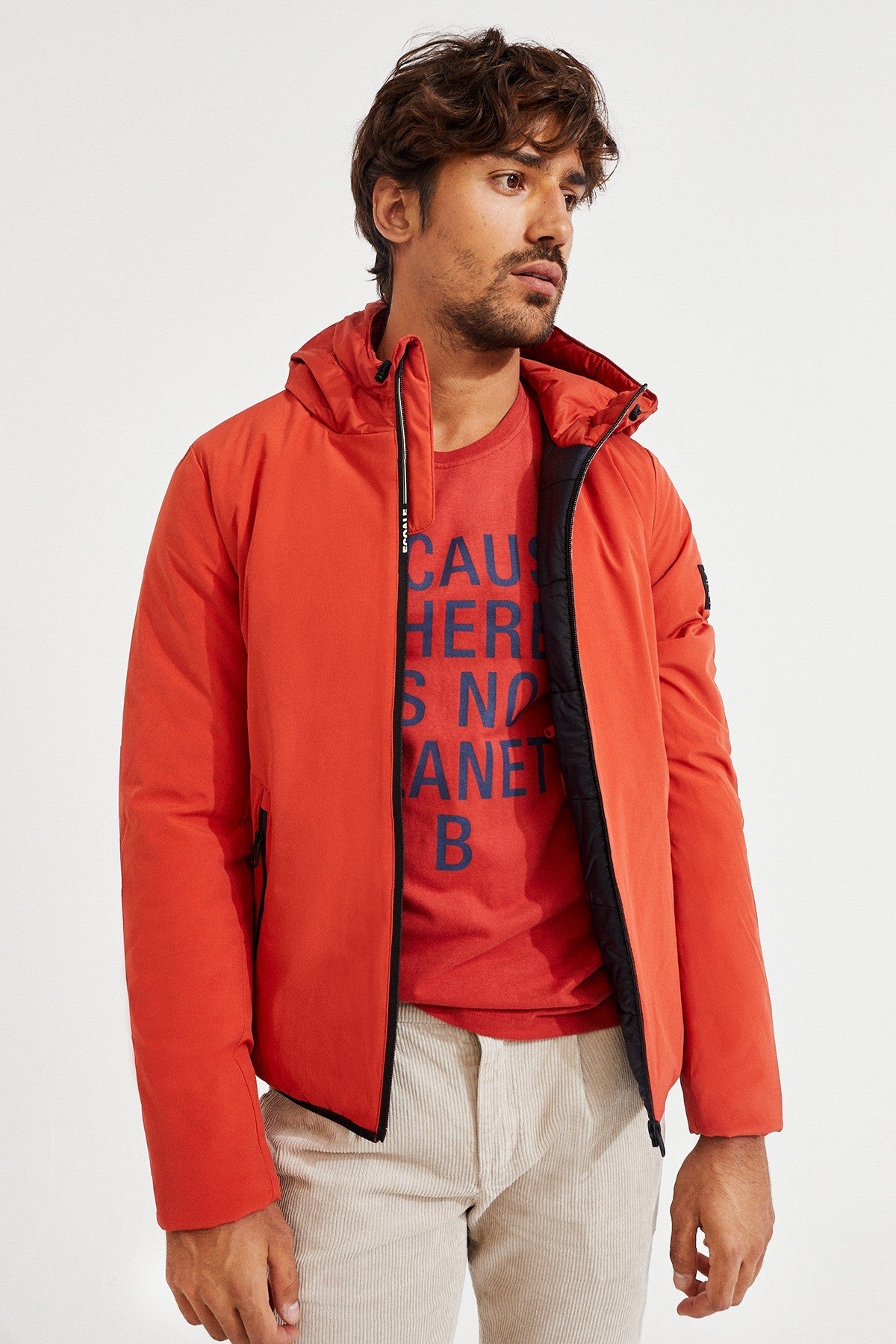 Veste imperméable orange - BERNA SWEAT TECH JACKET