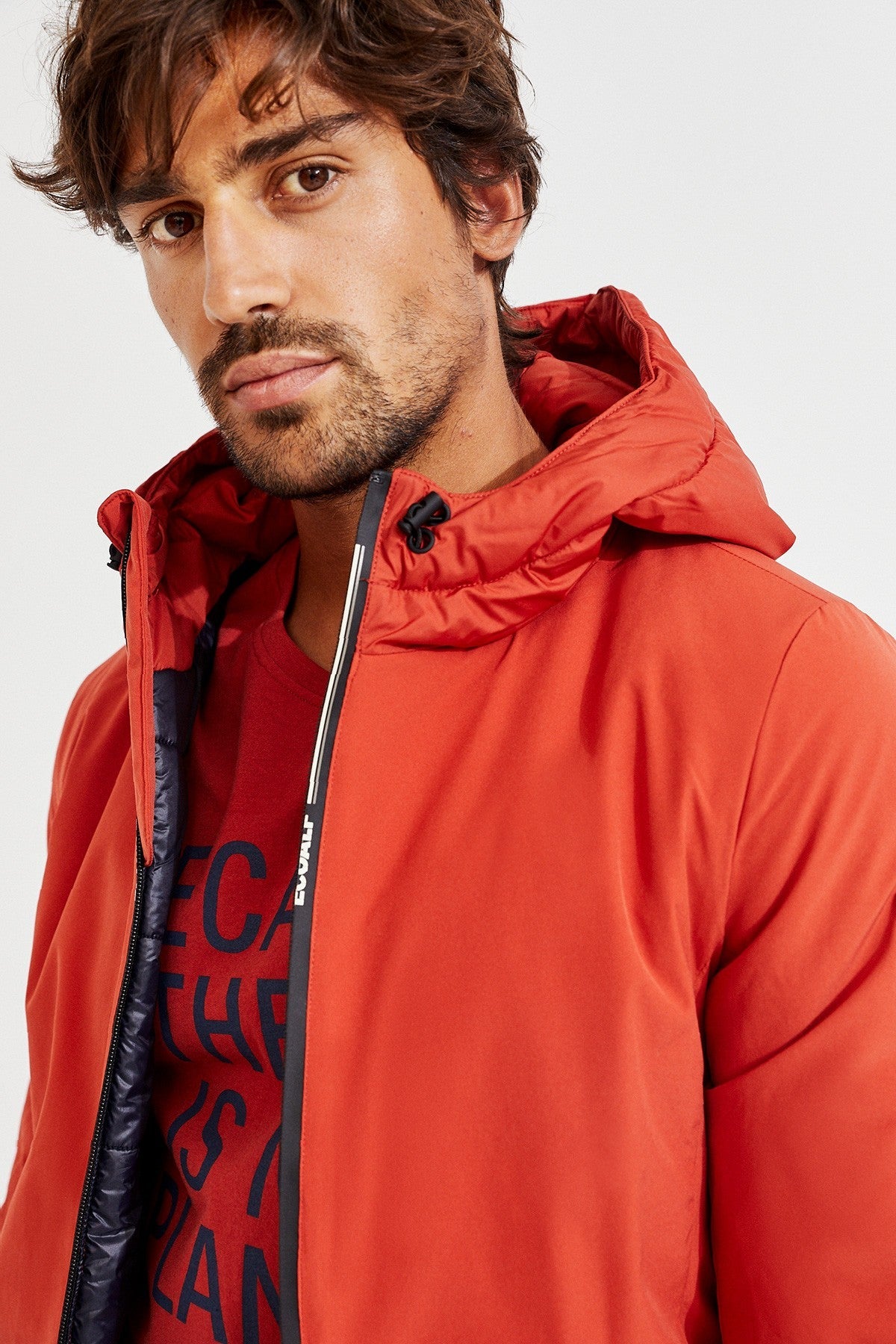 Veste imperméable orange - BERNA SWEAT TECH JACKET