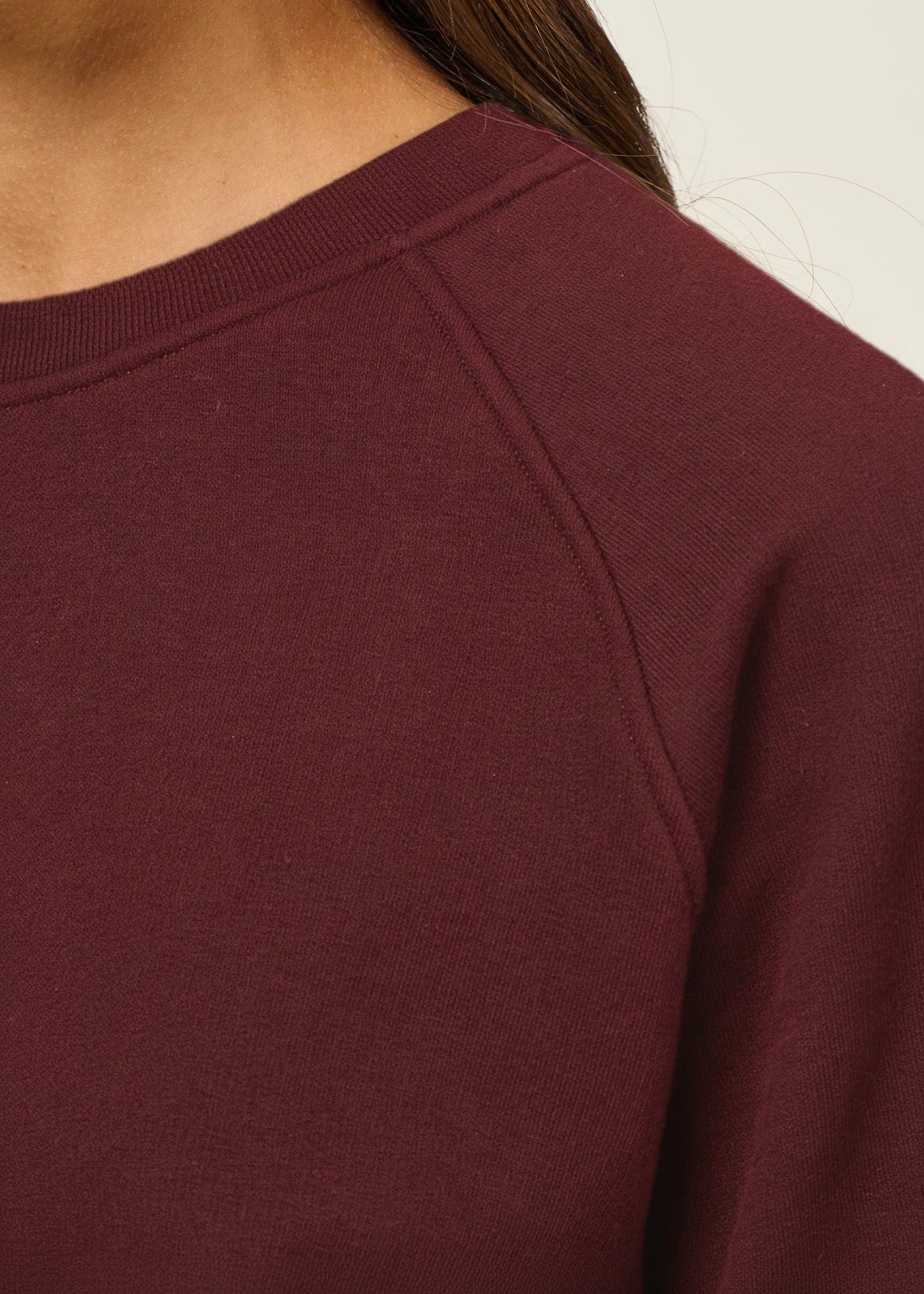 Sweat en coton bio | bordeaux