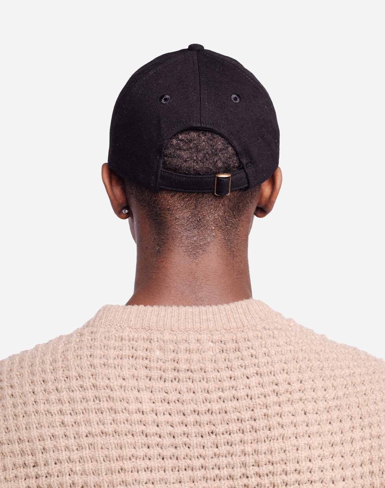 Casquette en coton bio | noir "six pannel good karma"