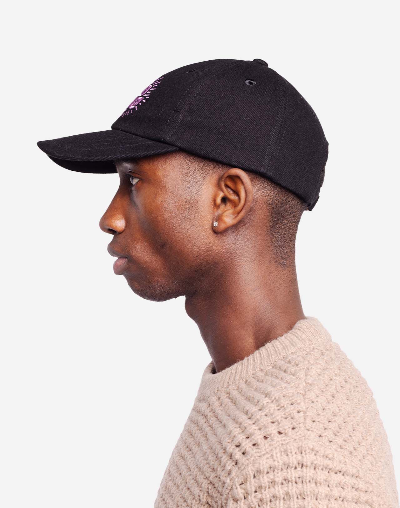 Casquette en coton bio | noir "six pannel good karma"