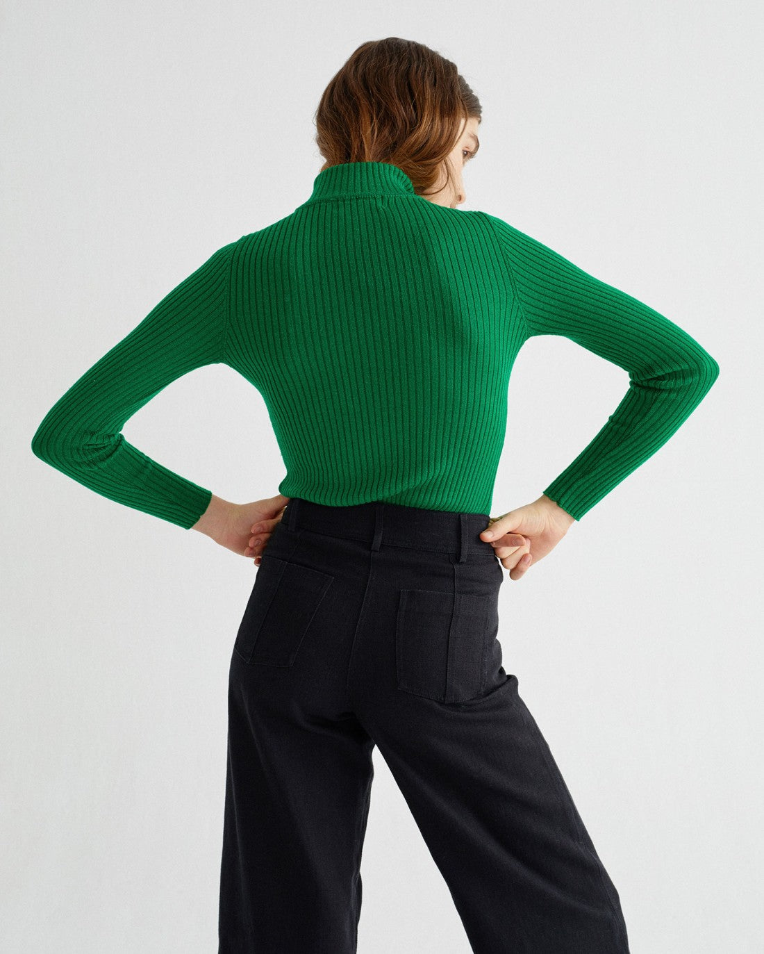 Pantalon large noir en chanvre et coton bio - Kupalo