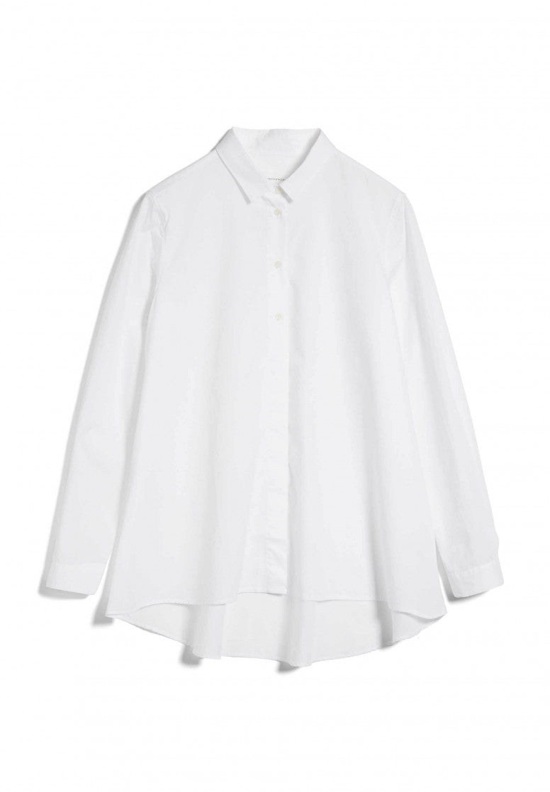 Chemise blanche oversize en coton bio - BLANCAA