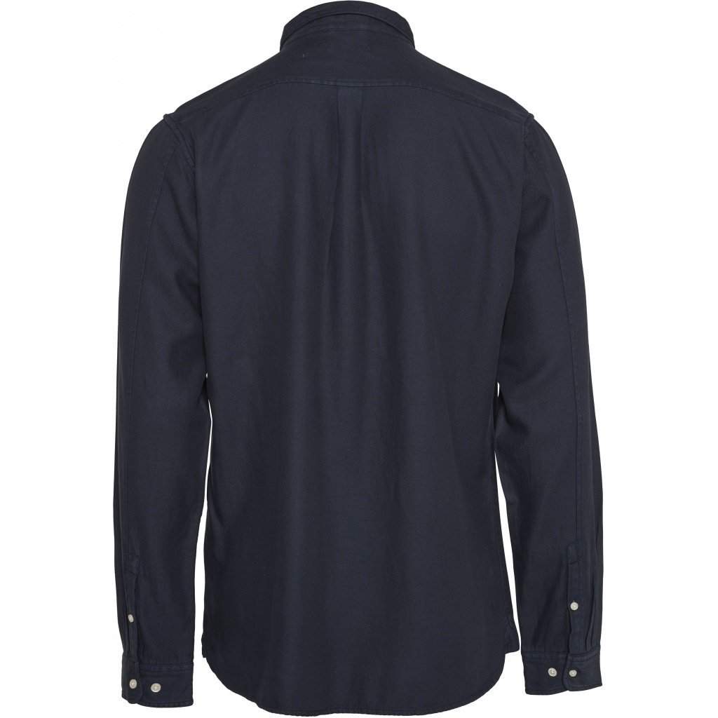 Chemise bleu nuit en tencel et coton bio - larch
