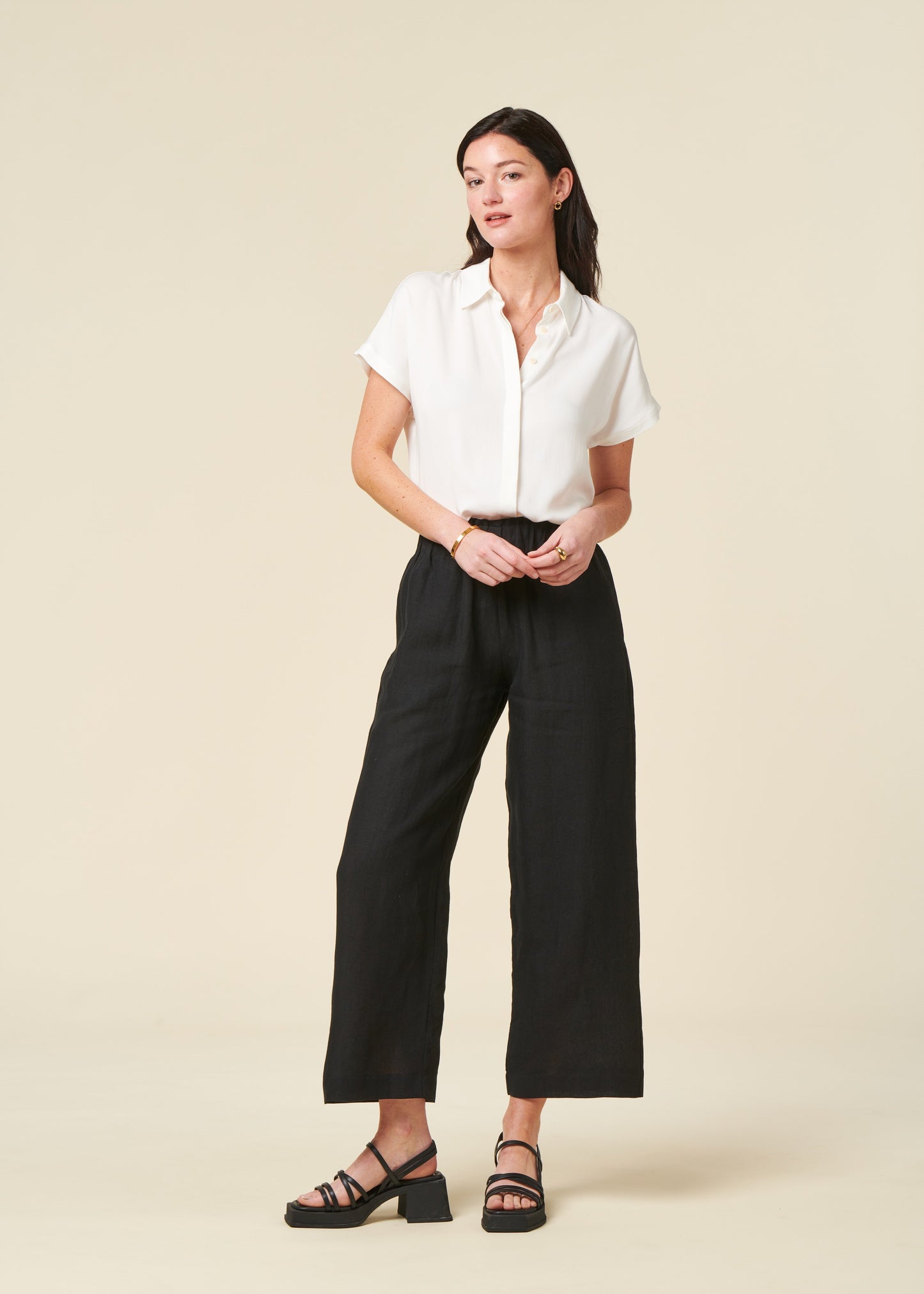 Chemisier en ecovero | blanc "larisaana off white"