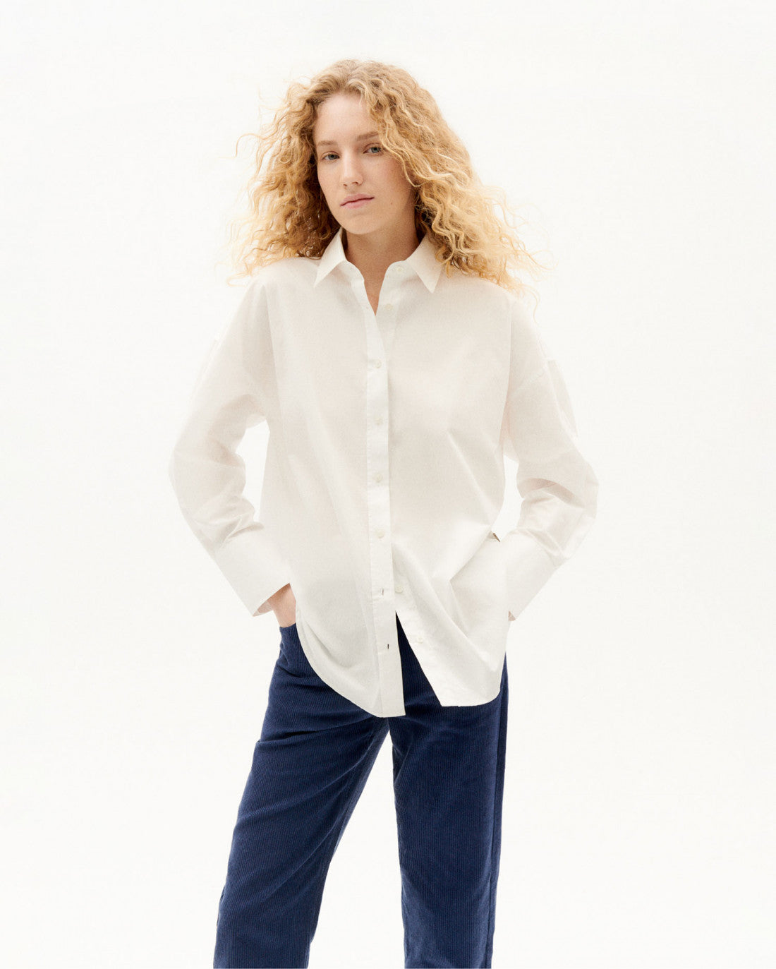 Chemise blanche en coton bio - white carangi blouse