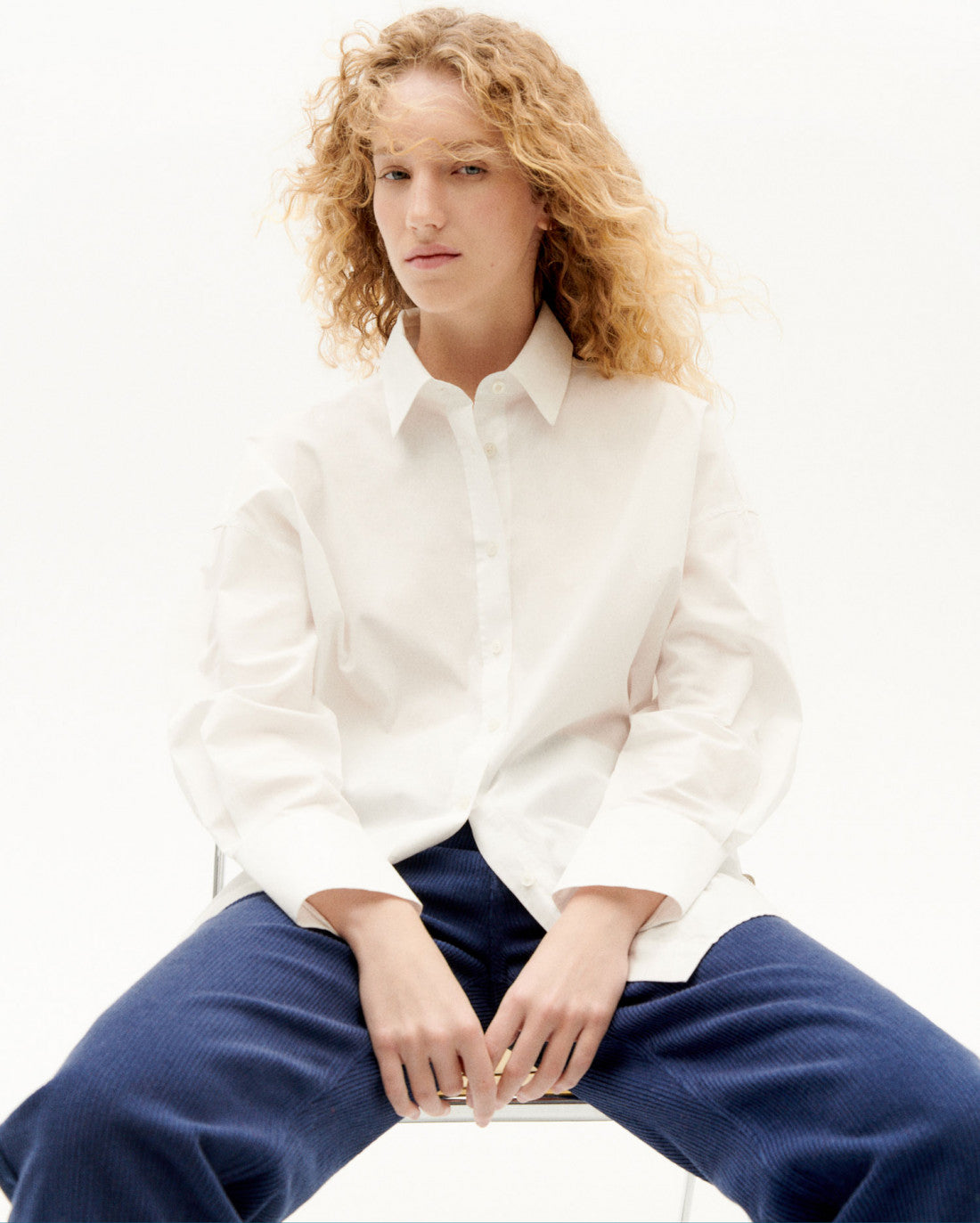 Chemise blanche en coton bio - white carangi blouse