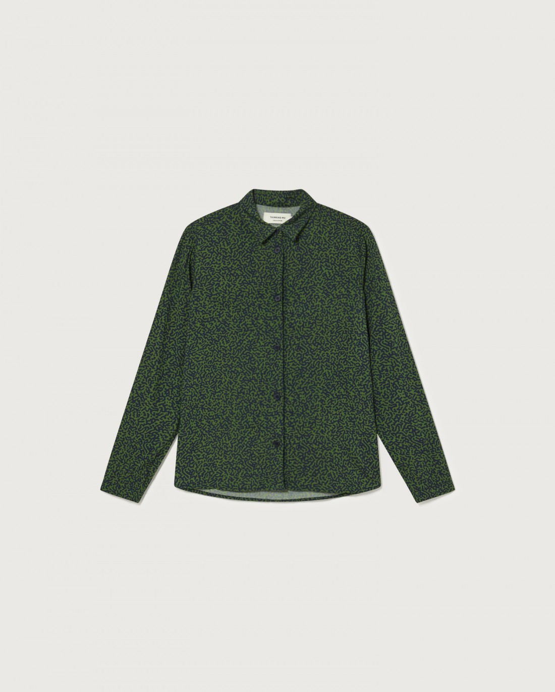 Chemise verte à motifs en EcoVero™ - GREEN CHAMALEON CHAMOMILE BLOUSE