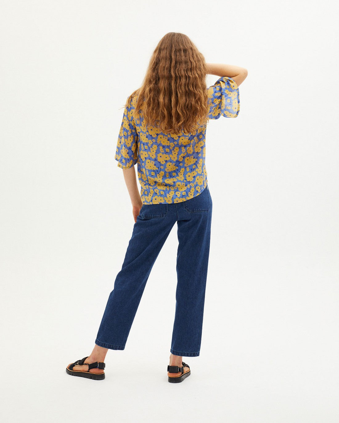 Blouse fleurie en EcoVero - BLOOM LIBELULA BLOUSE indigo