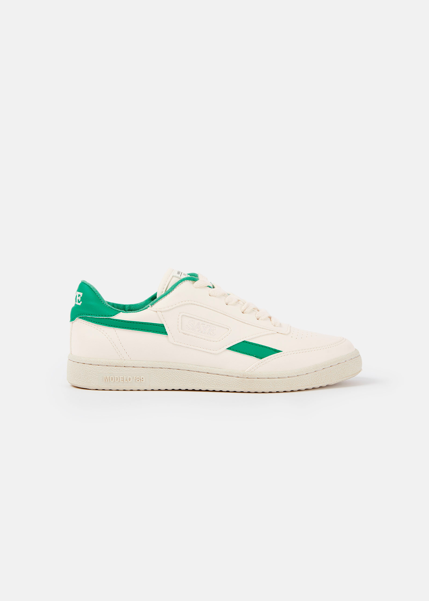 Baskets vegan | blanc et vert "Basket en recyclé - modelo '89 icon jade" | Jade