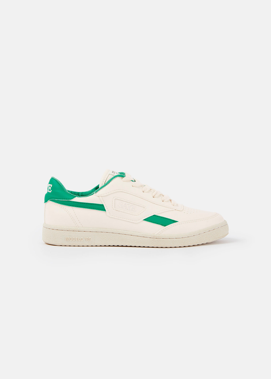 Baskets vegan | blanc et vert "Basket en recyclé - modelo '89 icon jade" | Jade