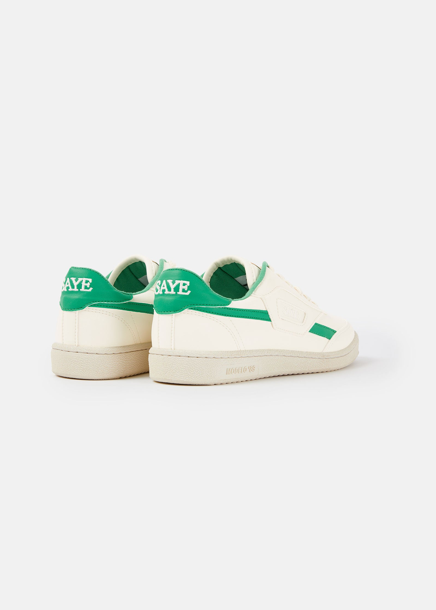 Baskets vegan | blanc et vert "Basket en recyclé - modelo '89 icon jade" | Jade