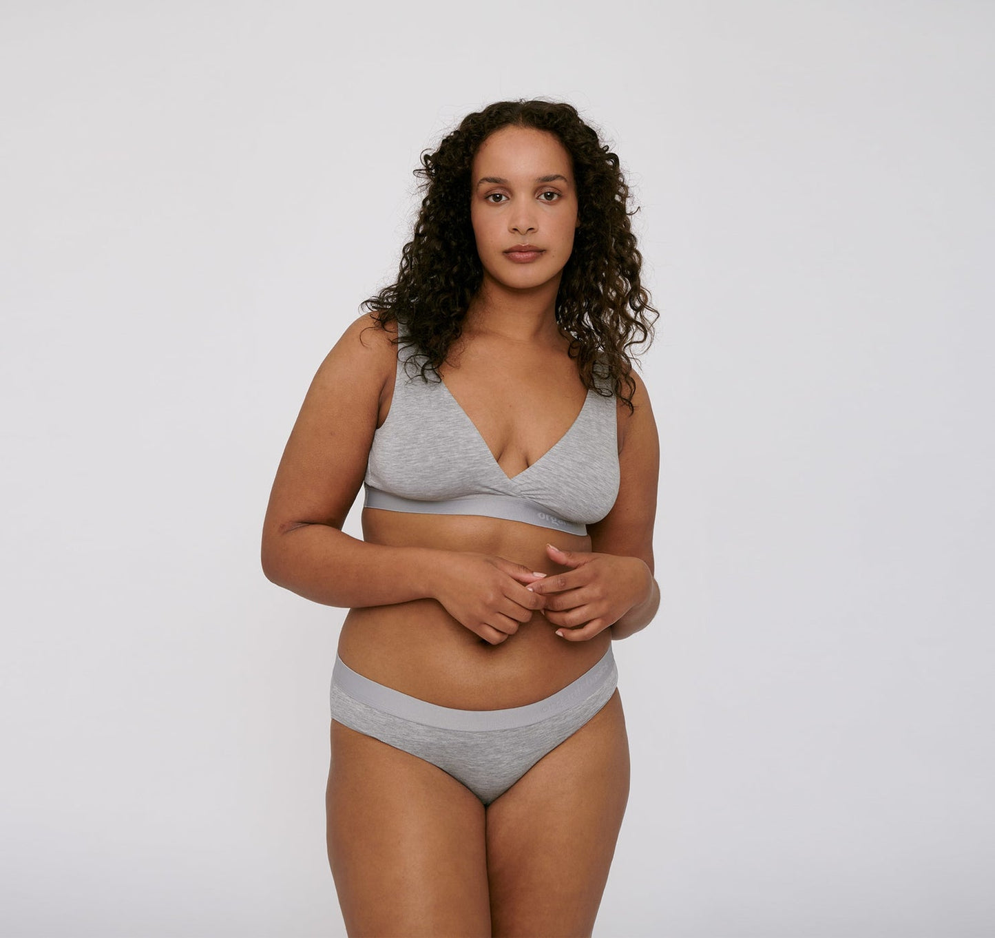 Pack 2 culottes grises en tencel - grey melange