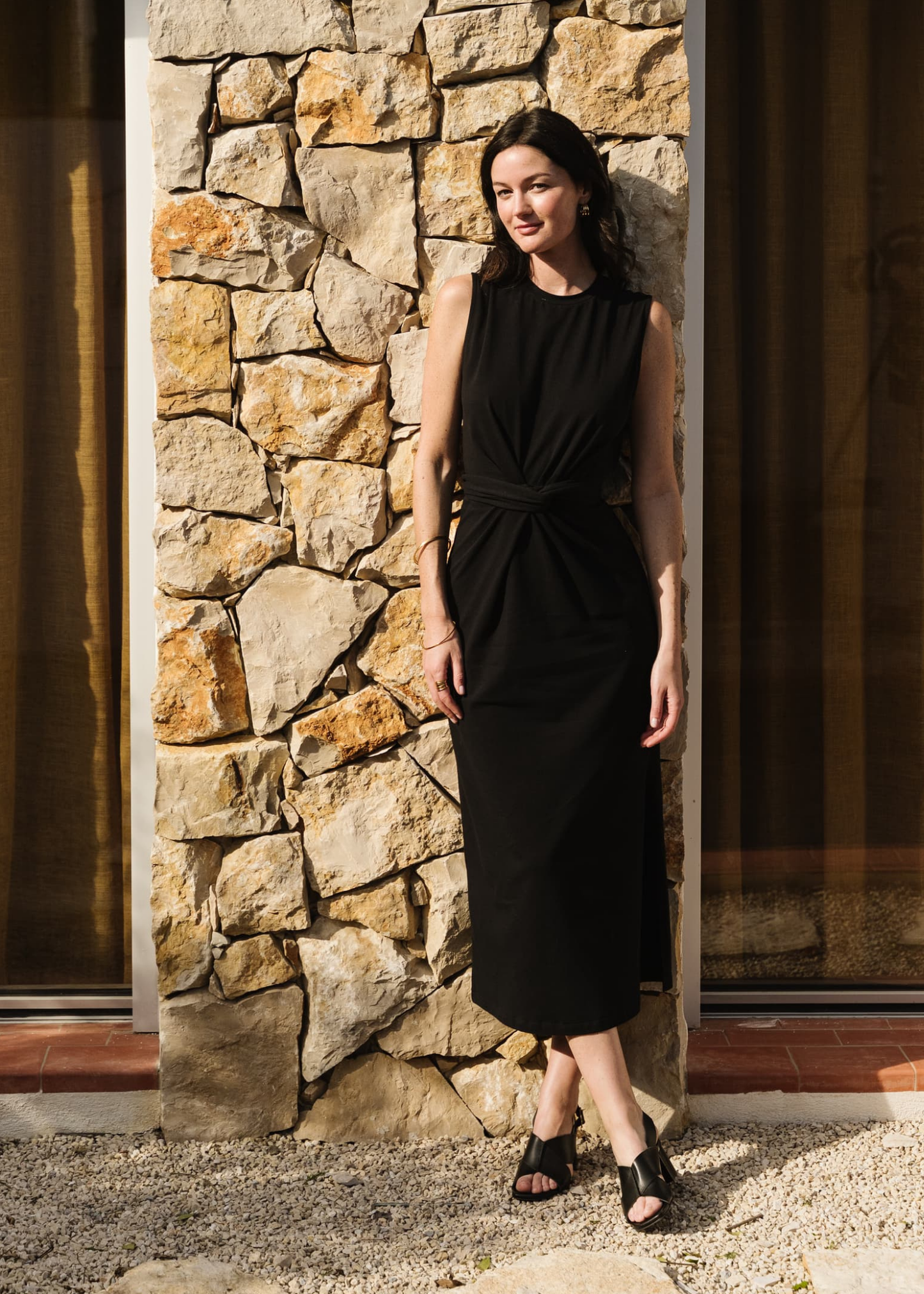 Robe Valentina en coton bio | noir | Noir