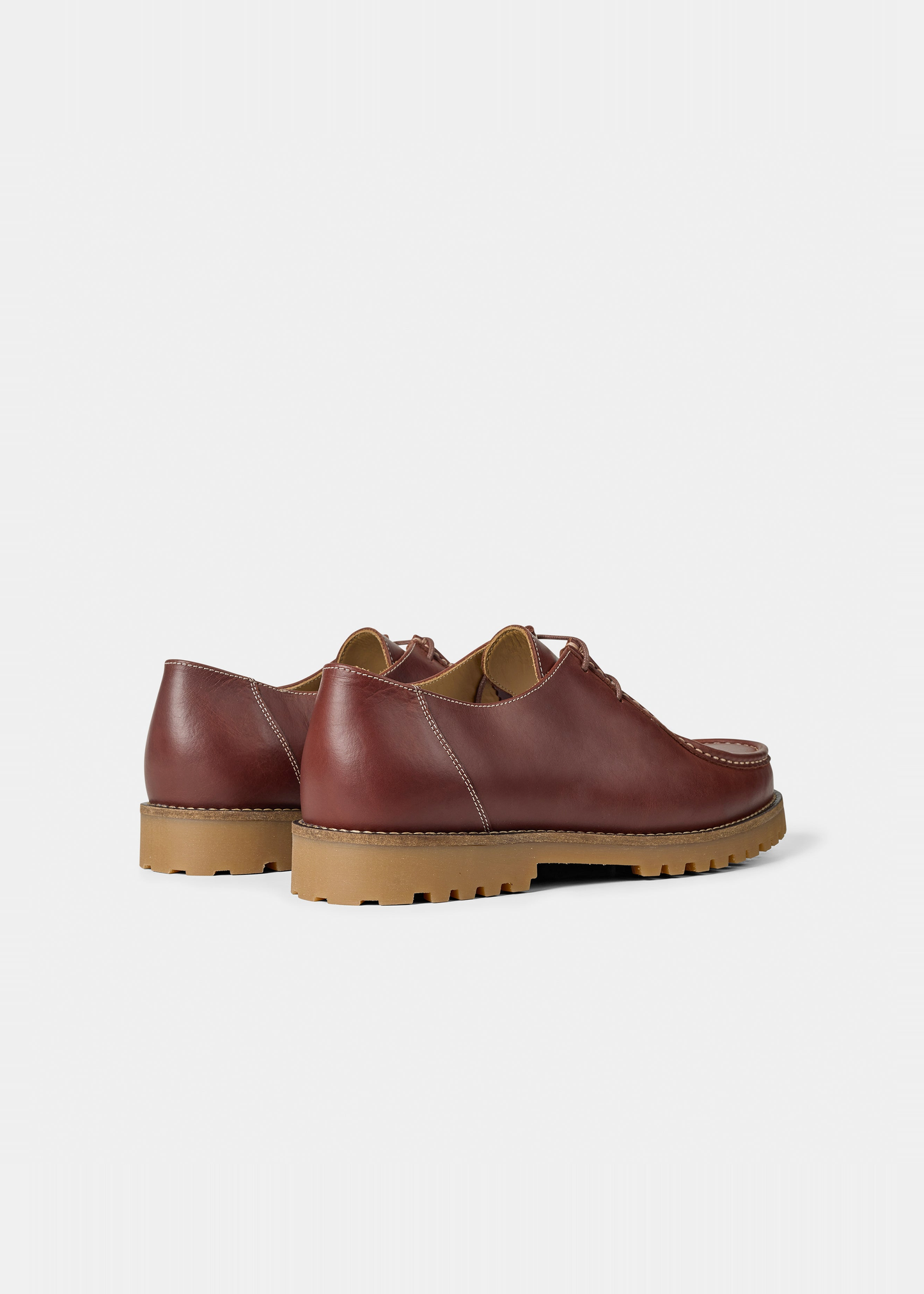 Chaussures en cuir certifié | marron "ollie moc toe - brown leather" | Brown leather