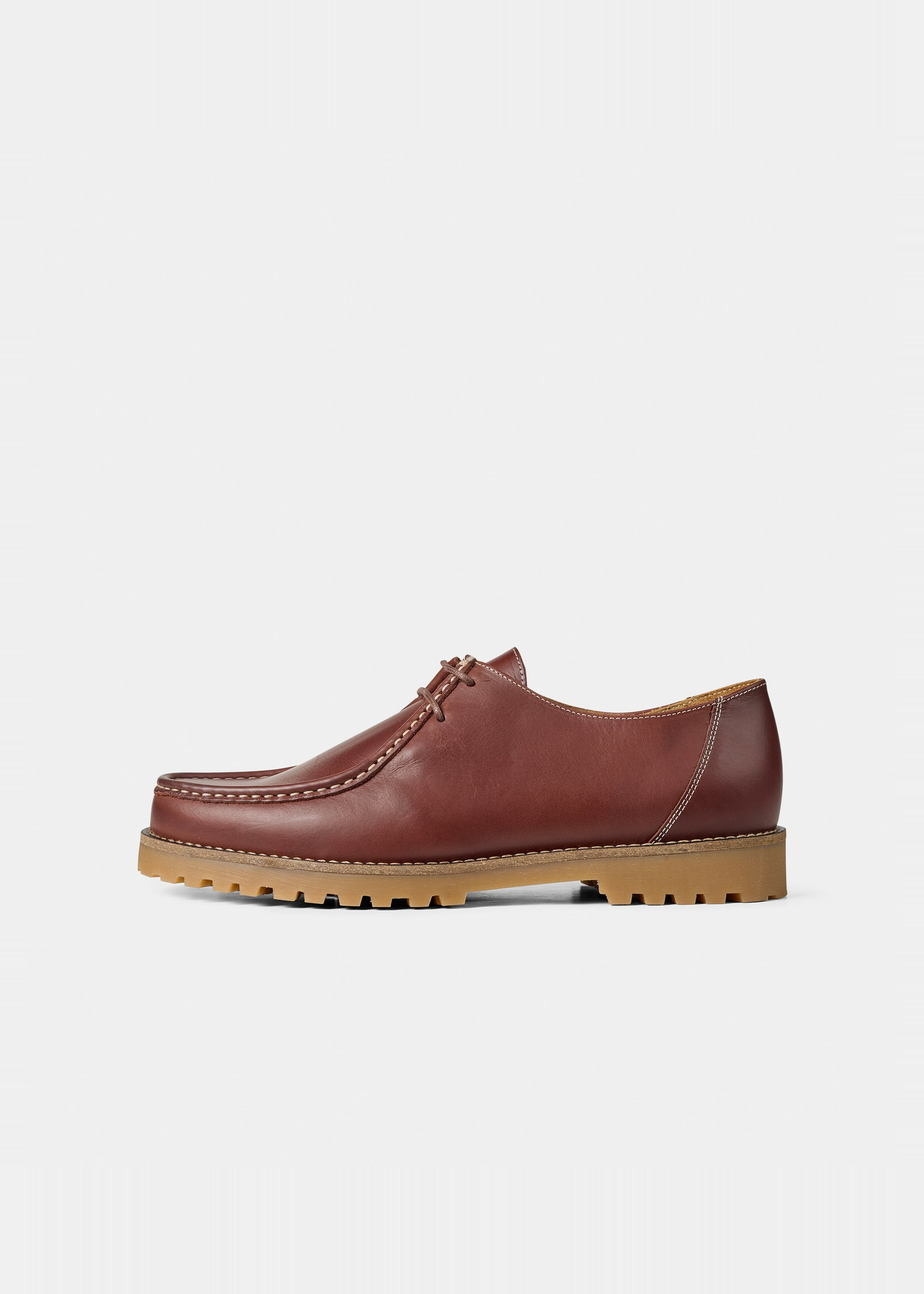 Chaussures en cuir certifié | marron "ollie moc toe - brown leather" | Brown leather
