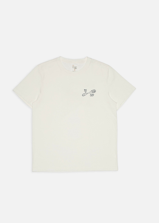 T-shirt en coton bio | écru "Roy t-shirt njco pin" | Njco-pin