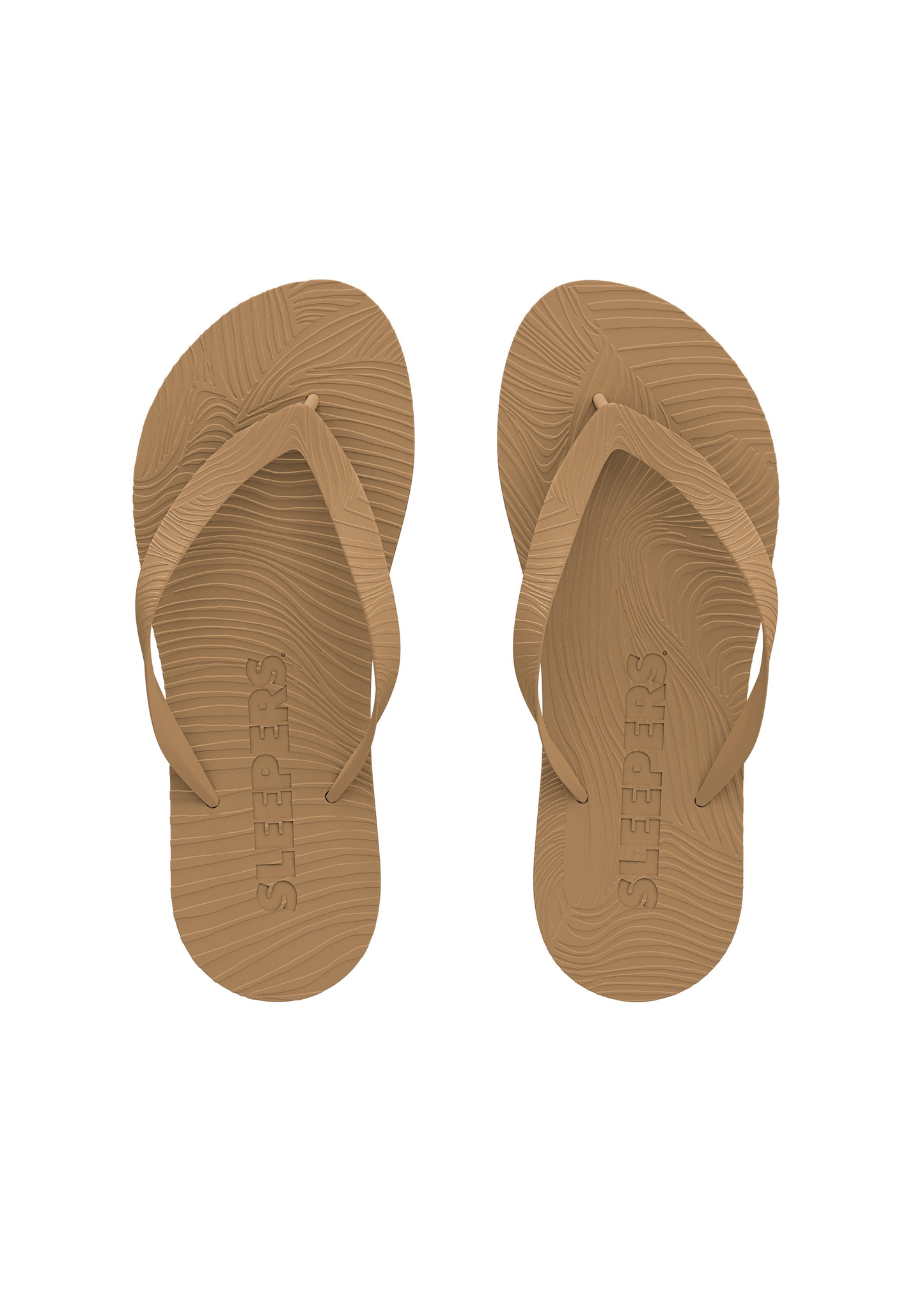 Tongs en caoutchouc naturel | beige "Mens regular sand" | Sand
