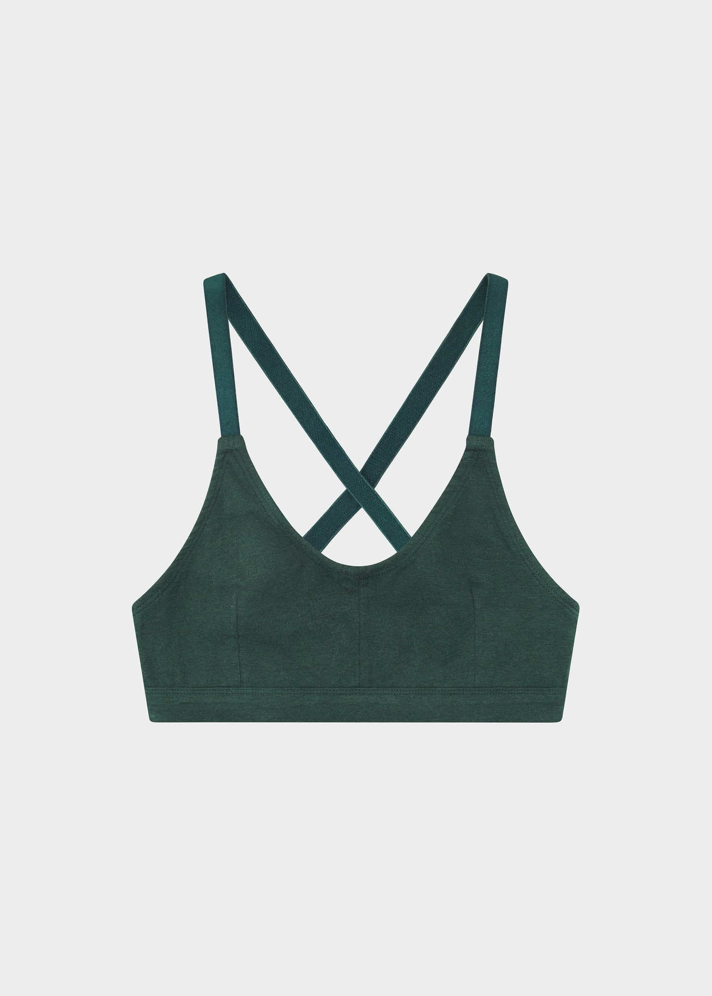 Brassière en coton bio et tencel | vert "Soft bra junsele dark green - pine grove" | Pine grove