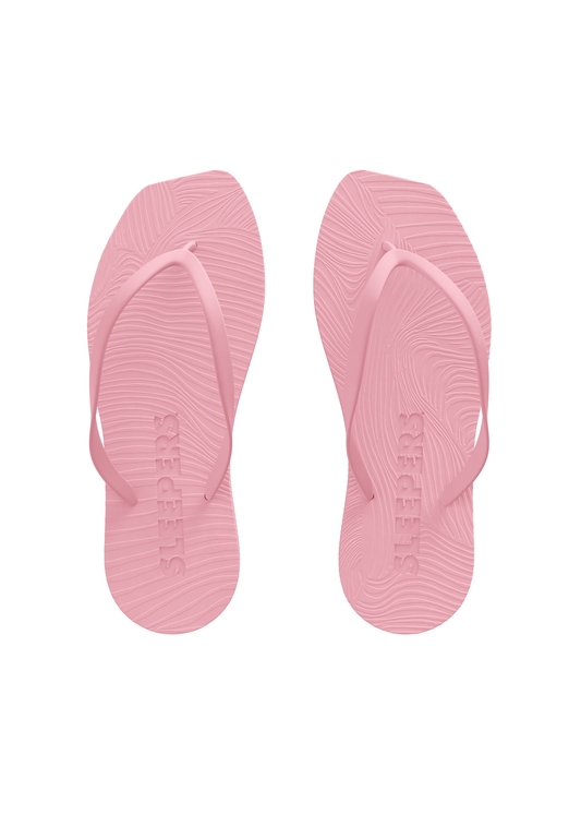 Tongs en caoutchouc naturel | rose "Tapered pink sorbet " | Pink sorbet