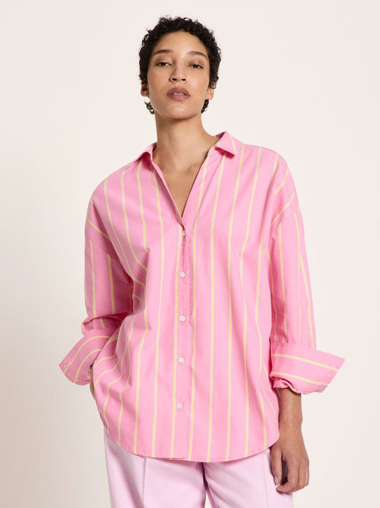Chemise en coton bio | bright orchid/ sun | Bright orchid/ sun